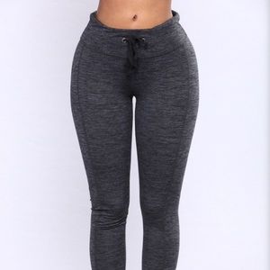 BASKETBALL ACTIVE LEGGINGS - CHARCOAL